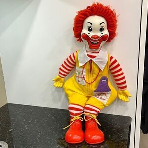 1978 Ronald McDonald Doll Hasbro Clown Doll